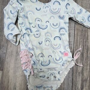 Ruffle Butts Pastel Swirl Baby Onesie